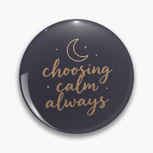 Item preview, Choosing Calm Always – Inspirational Wellness Typography Design designed and sold by CosmicQuietLab.