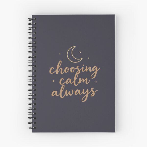 Item preview, Choosing Calm Always – Inspirational Wellness Typography Design designed and sold by CosmicQuietLab.