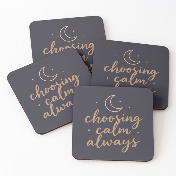 Item preview, Choosing Calm Always – Inspirational Wellness Typography Design designed and sold by CosmicQuietStudio.