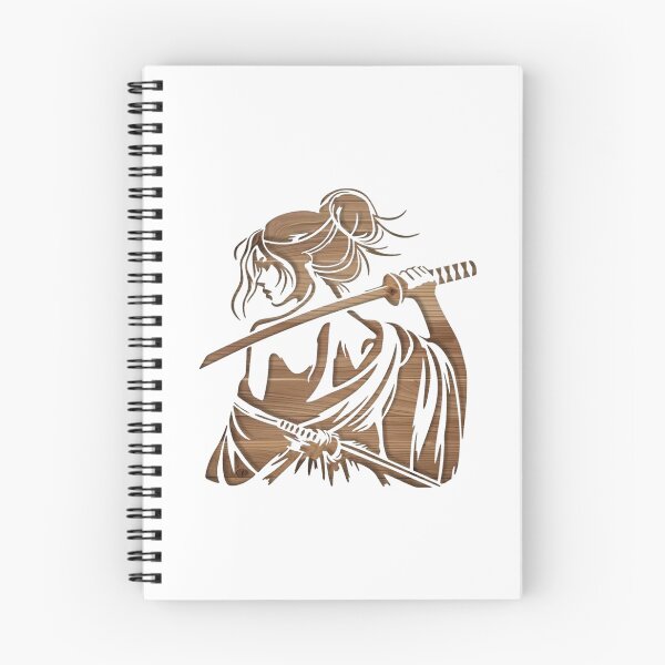 Item preview, Female Samurai Wooden Silhouette Katana Warrior Art designed and sold by Macias123.