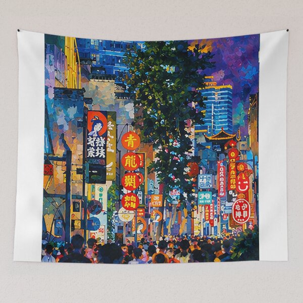 Item preview, Busy Road Night City designed and sold by Jesicamuley.