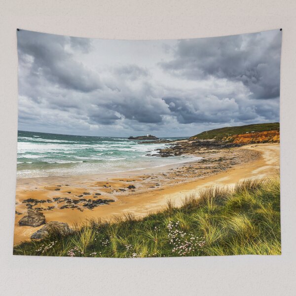 Item preview, Godrevy Lighthouse and Beach, Cornwall, United Kingdom designed and sold by Paul Thompson Photography.