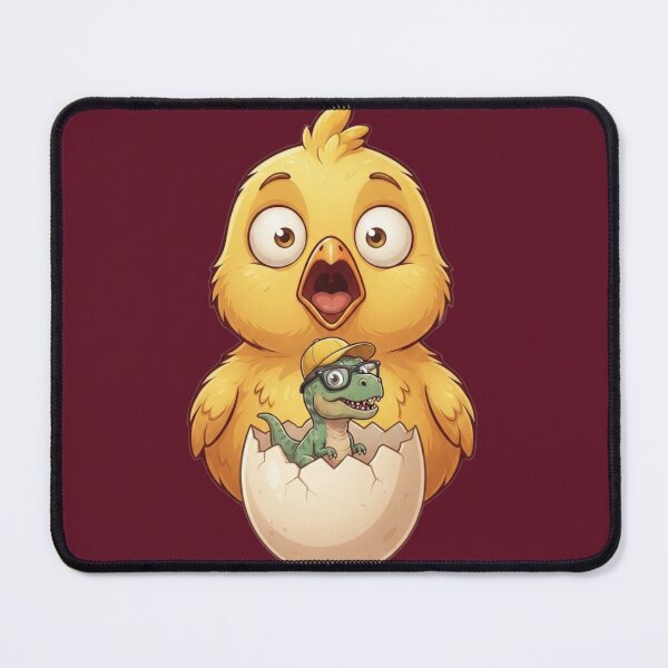 Item preview, Surprised Baby Chick Discovering a Tiny Dinosaur designed and sold by M.Store.