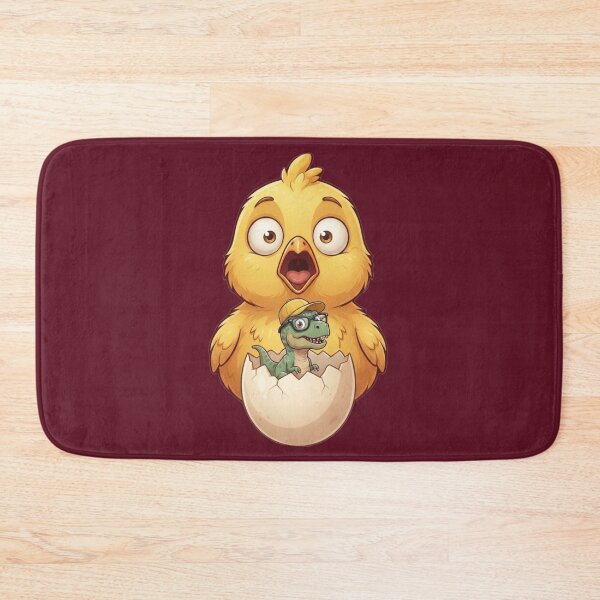 Item preview, Surprised Baby Chick Discovering a Tiny Dinosaur designed and sold by M.Store.