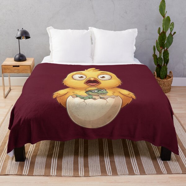 Item preview, Surprised Baby Chick Discovering a Tiny Dinosaur designed and sold by M.Store.