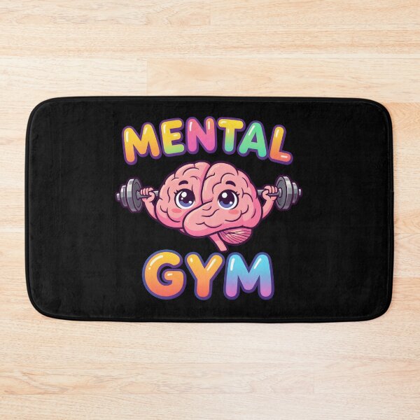 Item preview, Cute Brain Lifting Weights Mental Gym Kawaii Fitness designed and sold by KCasual.