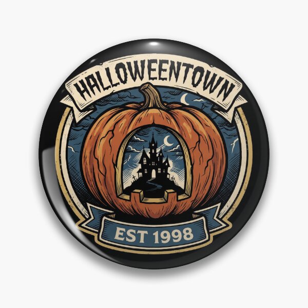 Item preview, Vintage Halloweentown Est 1998 Pumpkin Emblem Shirt designed and sold by TeNovaStudio.