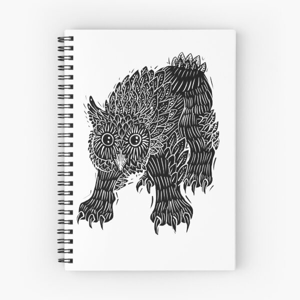 Item preview, Digital woodcut design owlbear  designed and sold by Magpye.