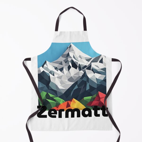 Item preview, Zermatt Switzerland Travel Poster - Abstract Matterhorn Mountain Art designed and sold by OzzFrequency.