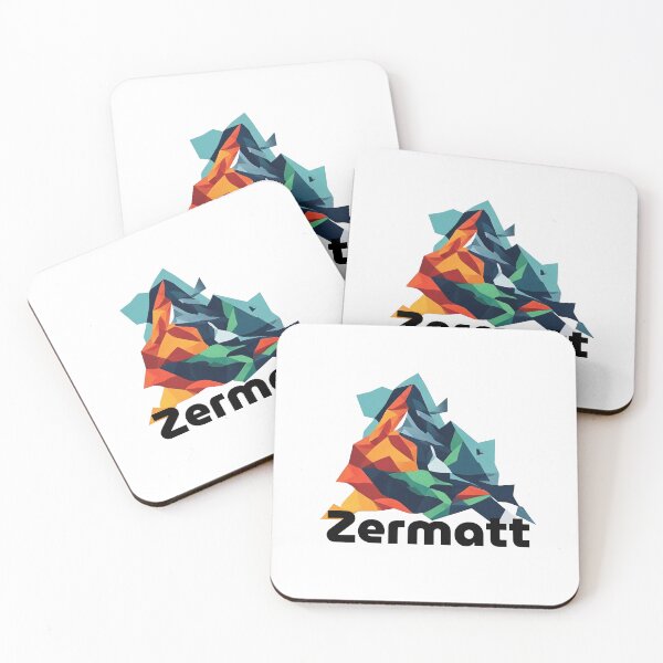 Item preview, Zermatt Switzerland Travel Poster - Abstract Matterhorn Mountain Art designed and sold by OzzFrequency.