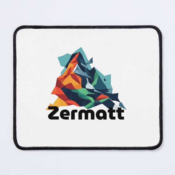 Item preview, Zermatt Switzerland Travel Poster - Abstract Matterhorn Mountain Art designed and sold by OzzFrequency.
