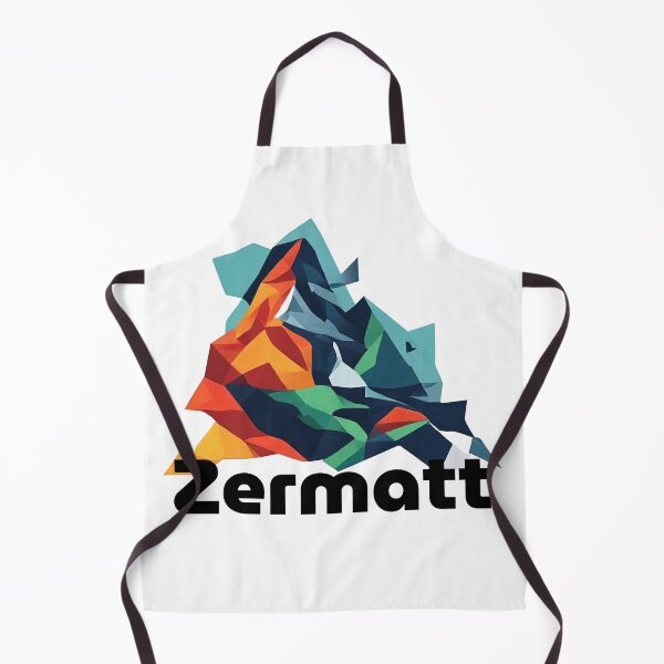 Item preview, Zermatt Switzerland Travel Poster - Abstract Matterhorn Mountain Art designed and sold by OzzFrequency.