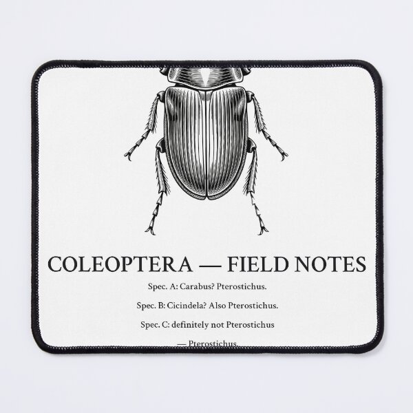 Item preview, Beetle Misidentification Field Notes Naturalist Shirt designed and sold by Department of Obscure Studies.