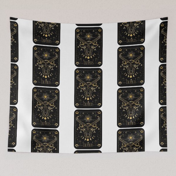 Item preview, Taurus - black & gold designed and sold by priyankajustine.