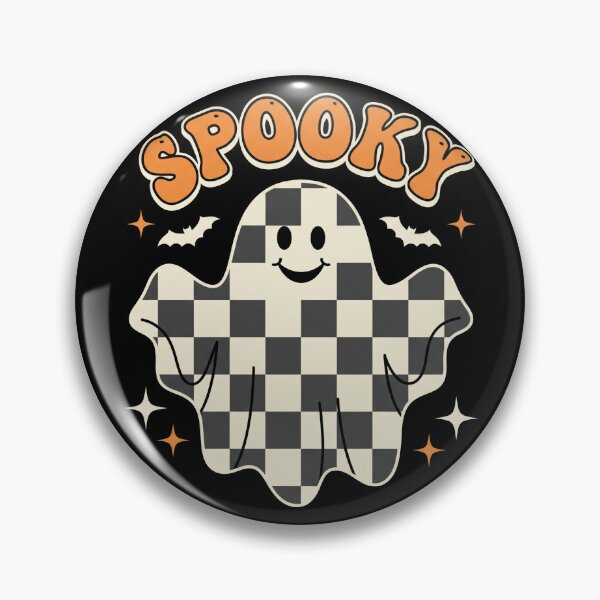 Item preview, Retro Checkered Ghost Spooky Halloween Shirt designed and sold by TeNovaStudio.