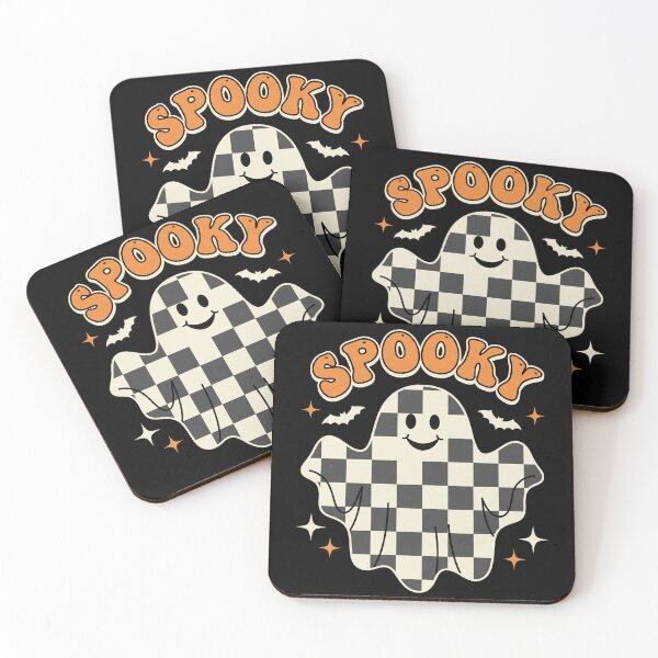 Item preview, Retro Checkered Ghost Spooky Halloween Shirt designed and sold by TeNovaStudio ⭐⭐⭐⭐⭐.