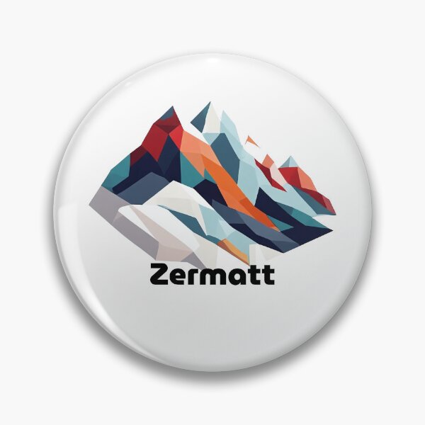 Item preview, Zermatt Switzerland Travel Poster - Abstract Matterhorn Mountain Art designed and sold by OzzFrequency.