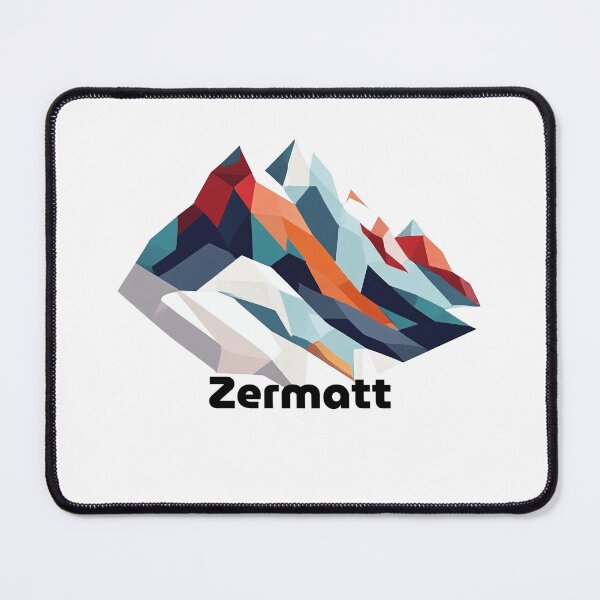 Item preview, Zermatt Switzerland Travel Poster - Abstract Matterhorn Mountain Art designed and sold by OzzFrequency.