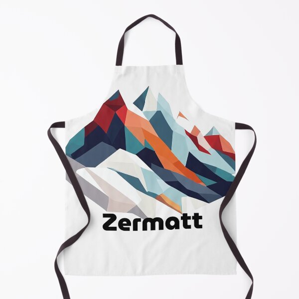 Item preview, Zermatt Switzerland Travel Poster - Abstract Matterhorn Mountain Art designed and sold by OzzFrequency.