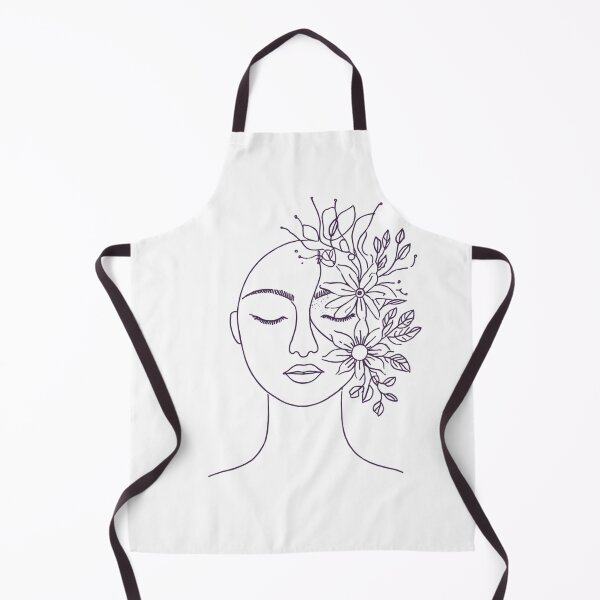 Item preview, Minimalist Boho Botanical Line Art - Abstract Floral Female Portrait designed and sold by Larams Studio.