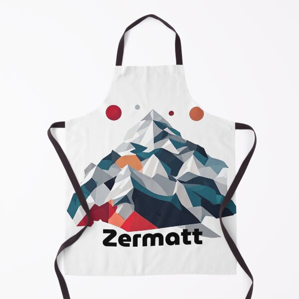 Item preview, Zermatt Switzerland Travel Poster - Abstract Matterhorn Mountain Art designed and sold by OzzFrequency.