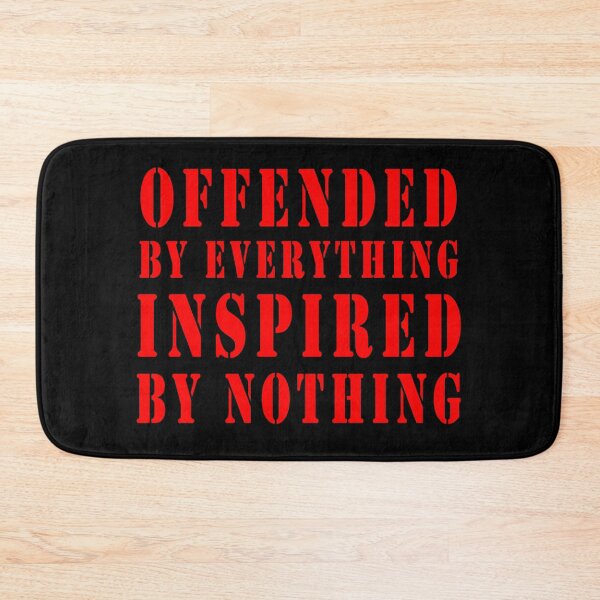 Item preview, Offended By Everything Inspired By Nothing Sarcastic Punk Retro Graphic designed and sold by Go Easy Apparel.