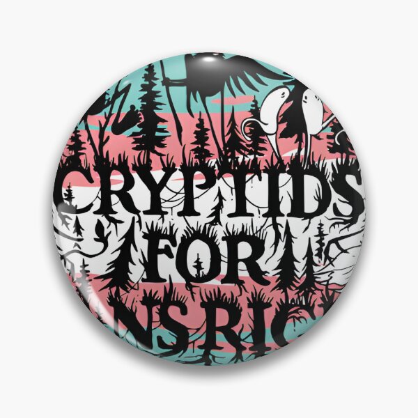 Item preview, Cryptids for Trans Rights with Transgender Pride Flag Background designed and sold by cryptidthicket.