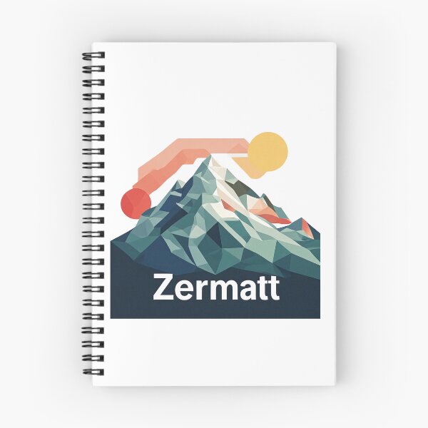 Item preview, Zermatt Switzerland Travel Poster - Abstract Matterhorn Mountain Art designed and sold by OzzFrequency.