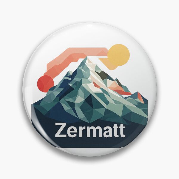 Item preview, Zermatt Switzerland Travel Poster - Abstract Matterhorn Mountain Art designed and sold by OzzFrequency.