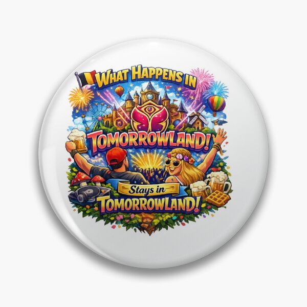 Item preview, What Happens in Tomorrowland Stays in Tomorrowland | Funny Belgium EDM Festival T-Shirt | Electronic Music Festival Travel Design | Rave Graphic Gift designed and sold by Sushikidsntod.