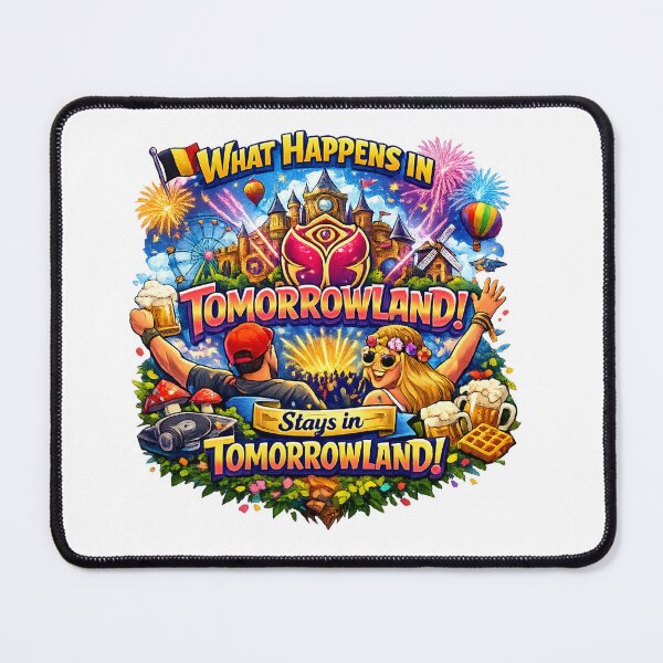 Item preview, What Happens in Tomorrowland Stays in Tomorrowland | Funny Belgium EDM Festival T-Shirt | Electronic Music Festival Travel Design | Rave Graphic Gift designed and sold by Sushikidsntoddlers.