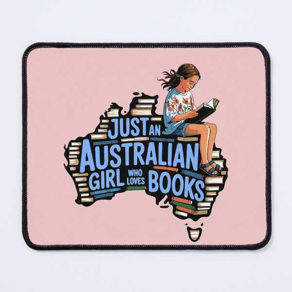 Item preview, Just An Australian Girl Who Loves Books Reading Cute Bookworm Girls Kids designed and sold by Colorfulman.