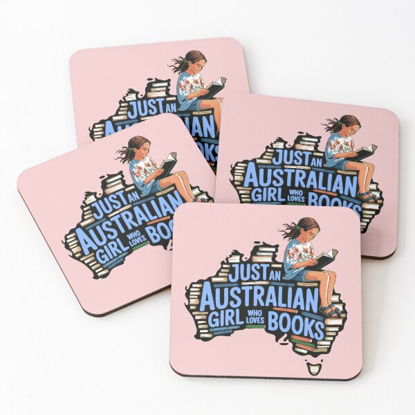 Item preview, Just An Australian Girl Who Loves Books Reading Cute Bookworm Girls Kids designed and sold by Colorfulman.