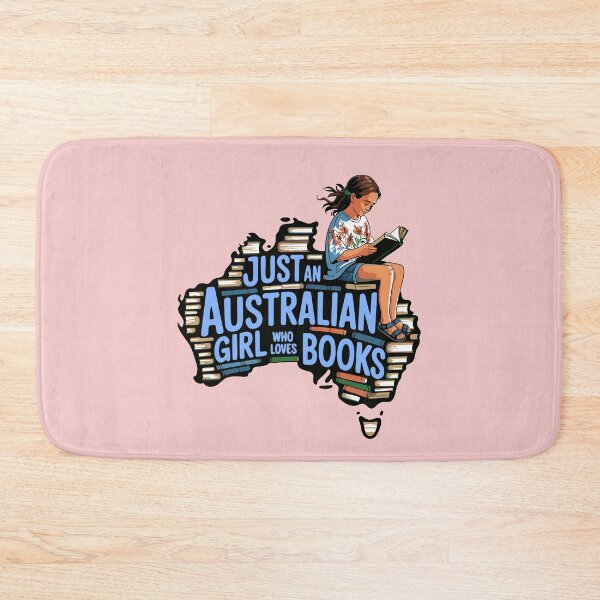 Item preview, Just An Australian Girl Who Loves Books Reading Cute Bookworm Girls Kids designed and sold by Colorfulman.