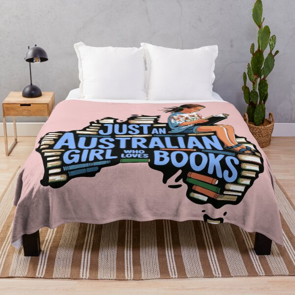 Item preview, Just An Australian Girl Who Loves Books Reading Cute Bookworm Girls Kids designed and sold by Colorfulman.