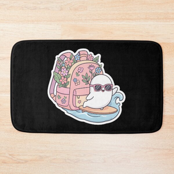 Item preview, Cute Surfing Ghost Floral Backpack Back To School designed and sold by KCasual.