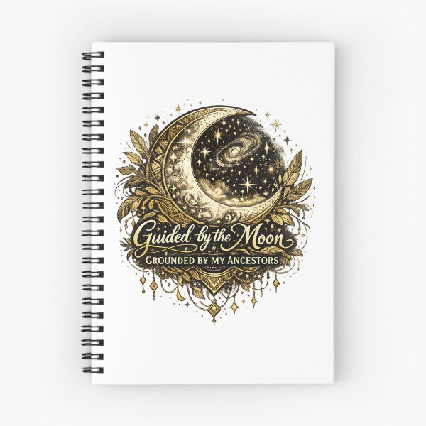 Item preview, Guided by the Moon, Grounded by My Ancestors | African Celestial Moon Art designed and sold by 'VARI'.