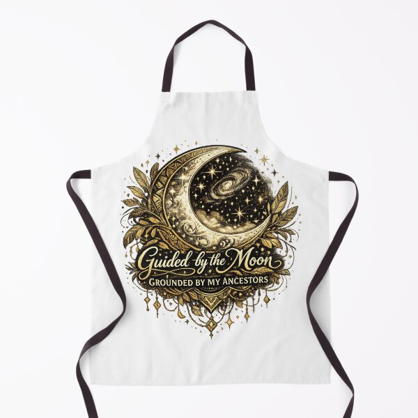 Item preview, Guided by the Moon, Grounded by My Ancestors | African Celestial Moon Art designed and sold by 'VARI'.
