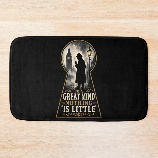 Item preview, Sherlock Holmes To A Great Mind Nothing Is Little Quote Keyhole Art designed and sold by Fenay Designs.