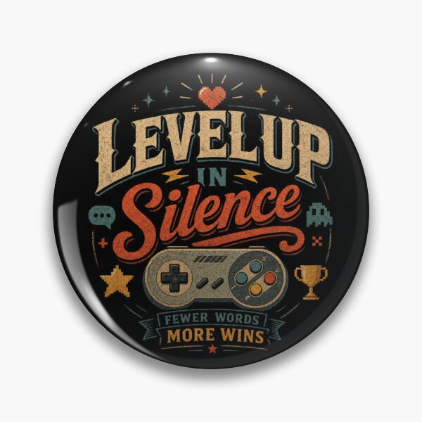 Item preview, Level Up in Silence | Funny Introvert Gamer Shirt | Retro Gaming T-Shirt | Fewer Words More Wins Gift for Gamers designed and sold by WeMerch-Art.