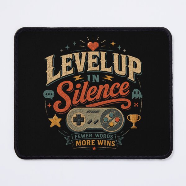 Item preview, Level Up in Silence | Funny Introvert Gamer Shirt | Retro Gaming T-Shirt | Fewer Words More Wins Gift for Gamers designed and sold by WeMerch-Art.