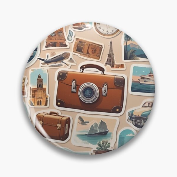 Item preview, Vintage Travel Sticker Pack designed and sold by Joyscribe.