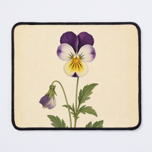 Item preview, Vintage Wild Pansy Botanical Illustration designed and sold by NuvoraNest.