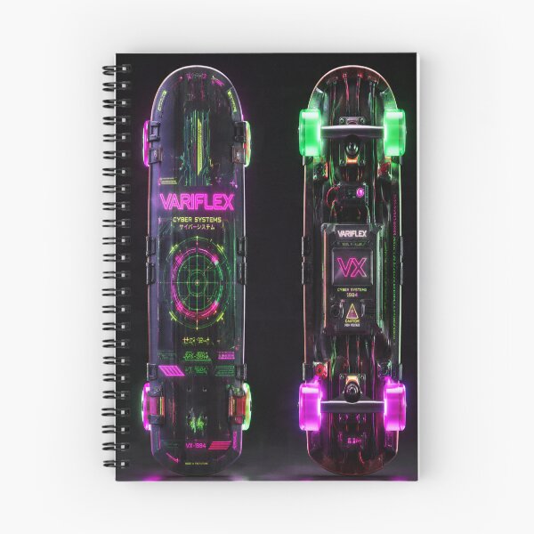 Item preview, Cyberpunk Skateboard Concept - Front & Back Tech View designed and sold by Mavila Forge.
