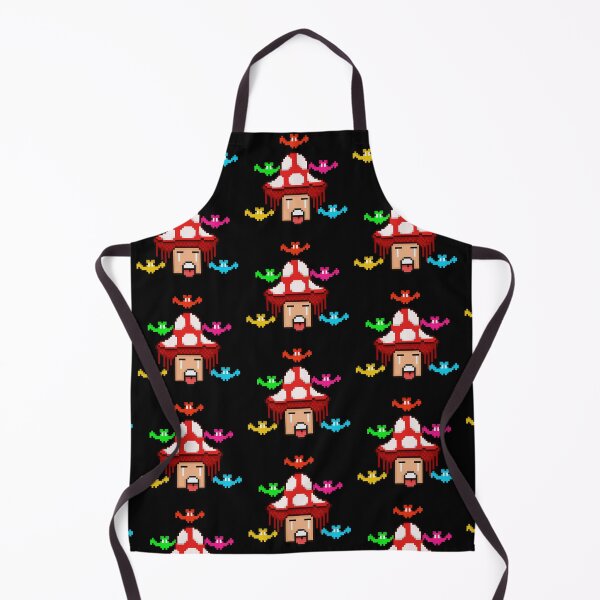 Item preview, Trippy Mushroom with Spooky Bats Retro Pixel Art Halloween designed and sold by RetroRlx.