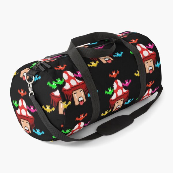 Item preview, Trippy Mushroom with Spooky Bats Retro Pixel Art Halloween designed and sold by RetroRlx.
