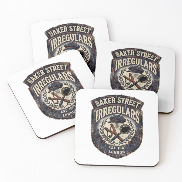 Item preview, Sherlock Holmes Baker Street Irregulars London Est 1887 Badge Art designed and sold by Fenay Designs.