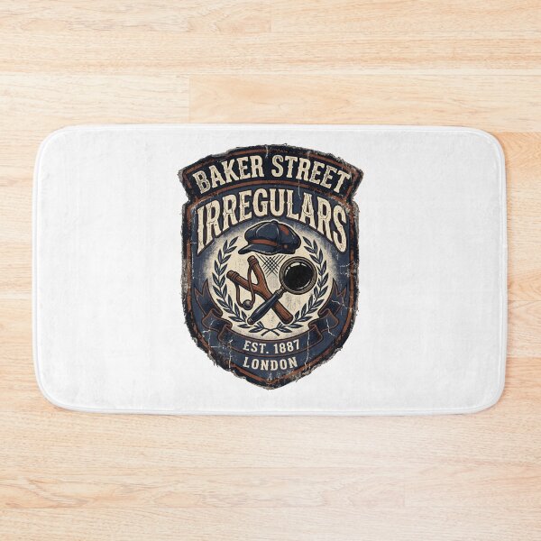 Item preview, Sherlock Holmes Baker Street Irregulars London Est 1887 Badge Art designed and sold by Fenay Designs.