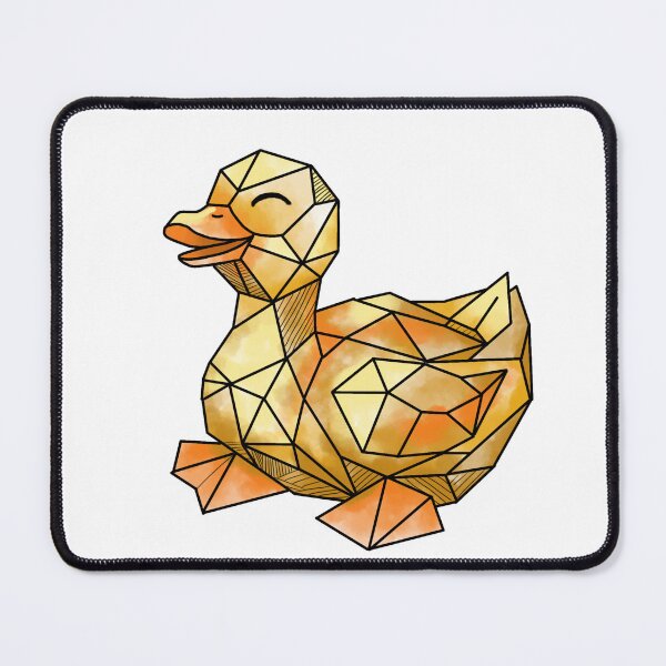 Item preview, Geometric Duck Cute Polygonal Waterfowl Art designed and sold by Potattoo.