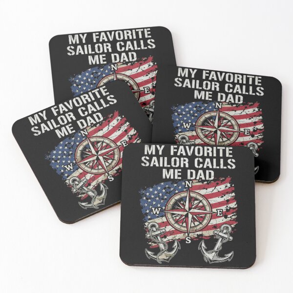 Item preview, My Favorite Sailor Calls Me Dad Nautical Proud Dad Vintage designed and sold by CF_VintageDesign.